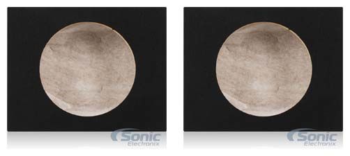 (2)Single 12" Sealed Car Audio Subwoofer Sub Box Enclosures Pair Image 1