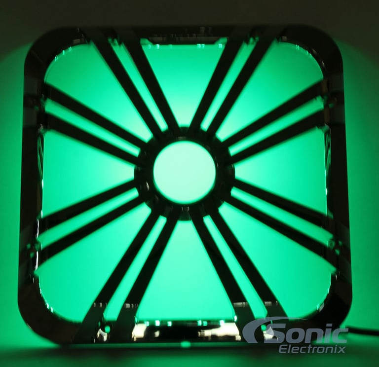 Kicker 11L712GLCR 12" Chrome Grille w/LED 4 Solo Baric 11S12L7 Subwoofer+Earbuds Image 32