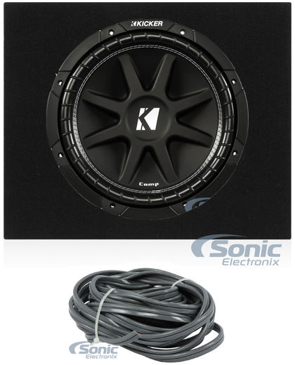 KICKER 43C124 Comp 12" 300 Watt SVC 4-Ohm Car Subwoofer+Free Sealed Enclosure Image 1