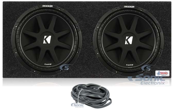 2) KICKER 43C154 Comp 15" 1000 Watt Car Subwoofers Subs+ Atrend 15DQ Image 1