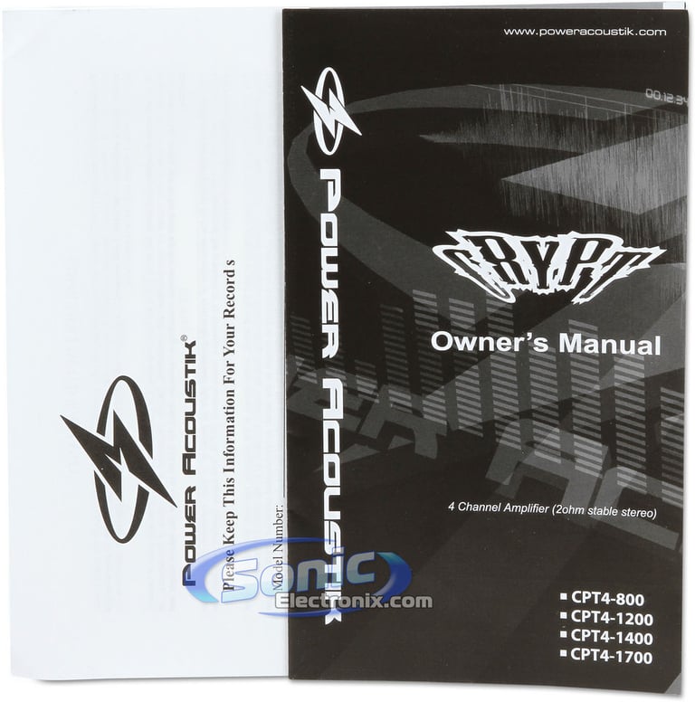 Power Acoustik CPT4-800 Image 5