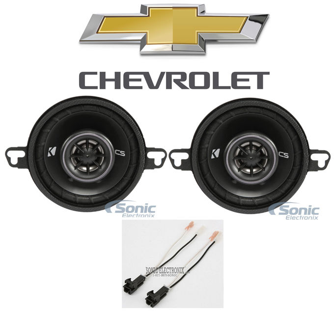 Kicker CS 3.5" Front Door Speaker Replacement Kit For 2005-2013 Chevy Corvette Image 1