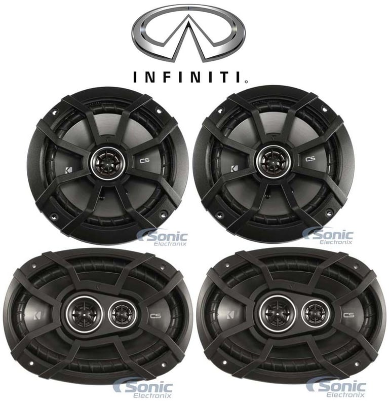 Kicker Front+Rear Speaker Replacement For 2004-2005 INFINITI QX56 Image 1