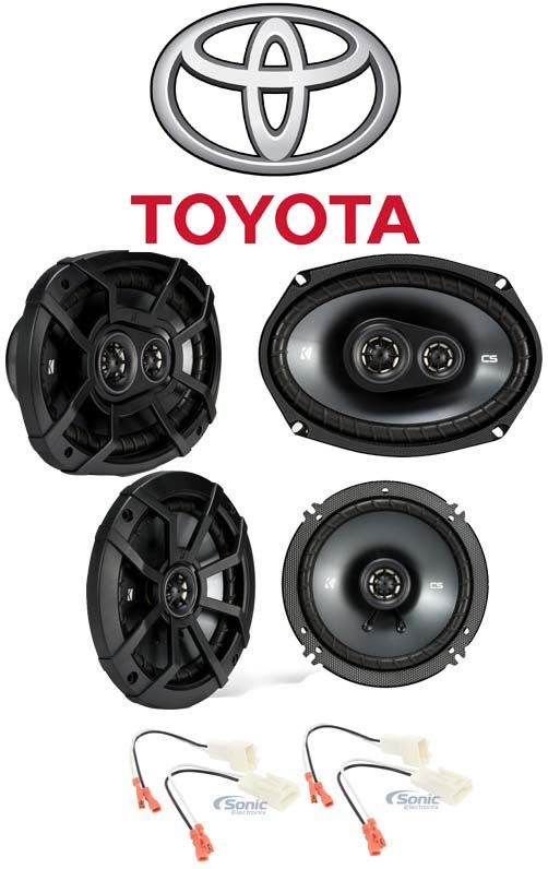 Kicker Front 6.5"+Rear 6x9" Speaker Replacement Kit For 2003-2008 Toyota Corolla Image 1