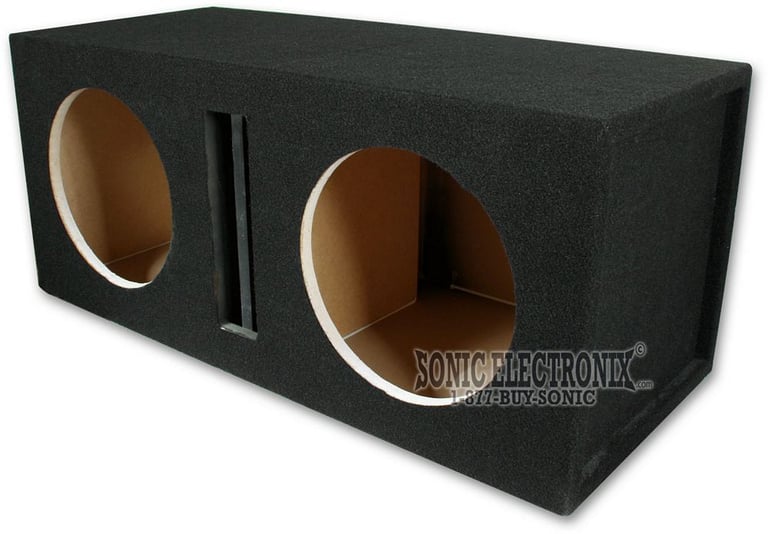 Dual 10" PORTED MDF Subwoofer Enclosure Image 1