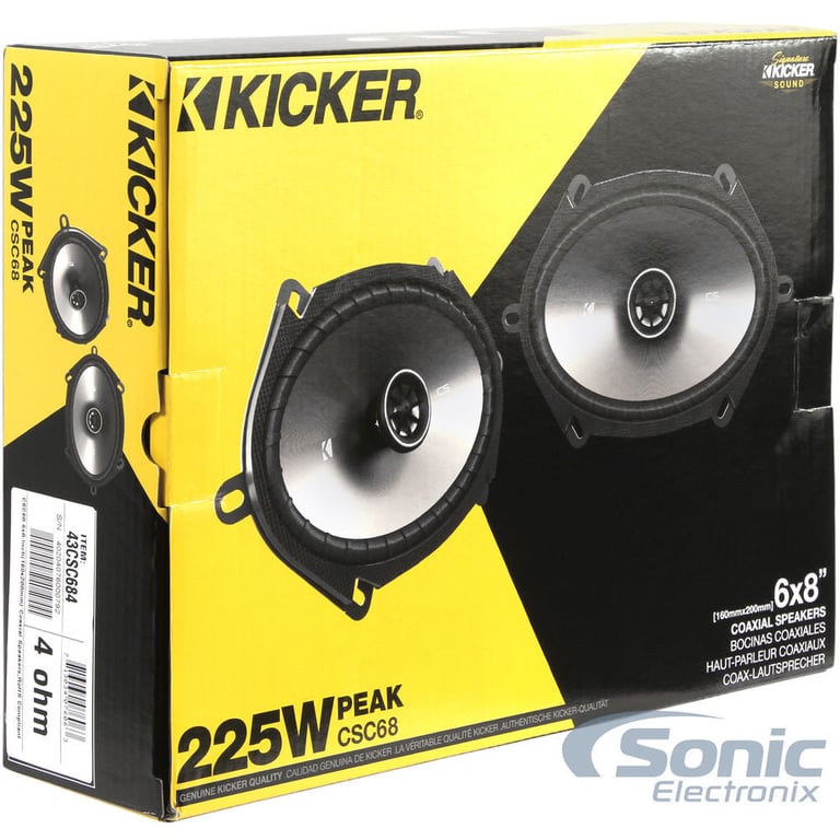 Kicker 6x8" Factory Speaker Replacement Kit+4-Ch Amp For 2004-2006 Ford F-150 Image 10