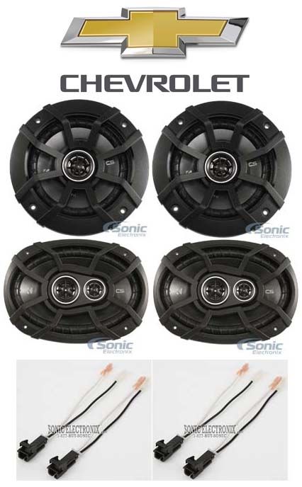 Kicker Front+Rear Speaker Replacement For 1995-1999 Chevrolet Chevy Monte Carlo Image 1