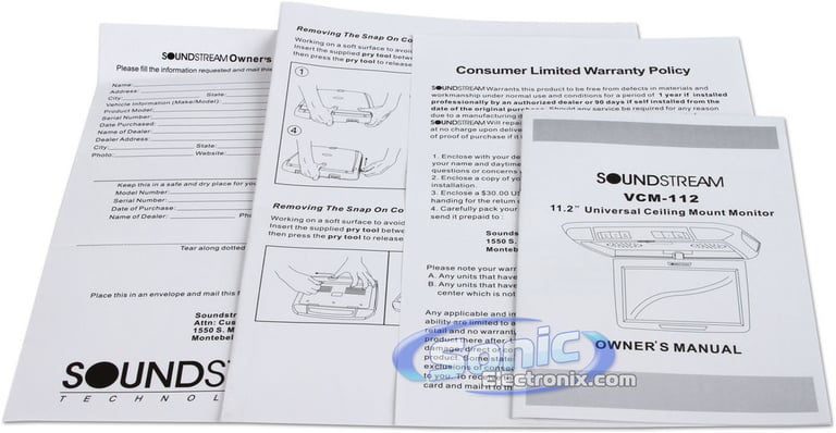 Soundstream VCM-112 (Black/Gray/Beige Skins Included) Image 10