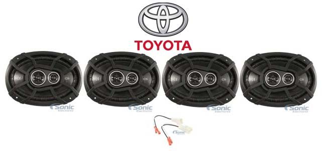 Kicker 6x9" Front+Rear Factory Speaker Replacement Kit For 2002-06 Toyota Camry Image 1