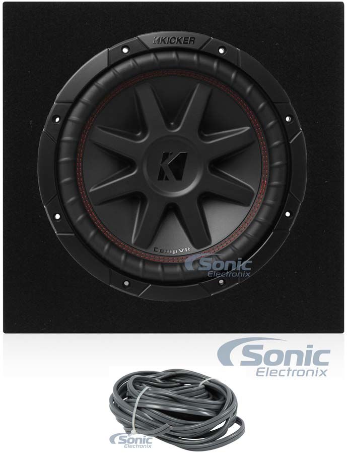 Kicker 43CVR122 COMPVR 12" 800 Watt Car Audio Subwoofer+ Sealed Enclosure Image 1