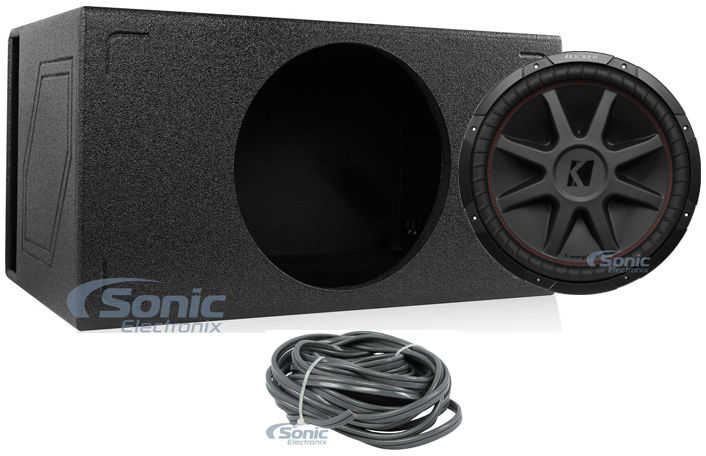 Kicker 43CVR152 COMPVR 15" 1000 Watt Car Subwoofer+Vented Sub Box Enclosure Image 1