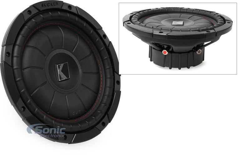 Kicker 43CVT102 COMPVT 10" 800w Sub + Mono Amplifier and Amp Wiring Kit Image 4