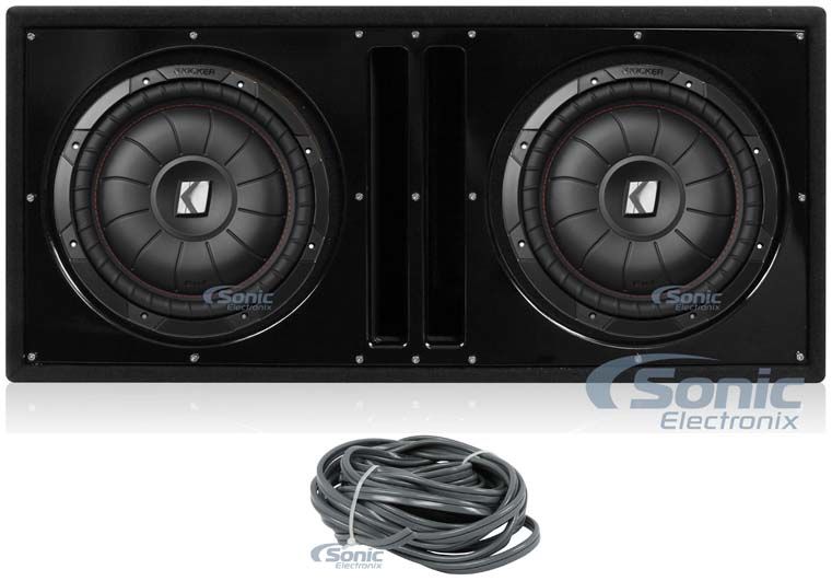 (2) Kicker 43CVT122 + Vented Box Image 1