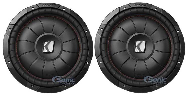 (2) Kicker 43CWR104 COMPR10 10" 1600 Watt Car Stereo Subwoofers Subs Image 1