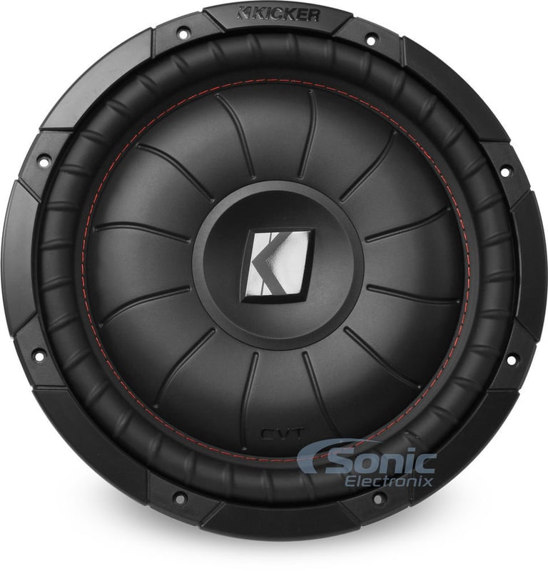 2 Kicker 43CVT124 COMPVT 12" 1600w Shallow Car Subwoofers+Mono Amplifier+Amp Kit Image 11