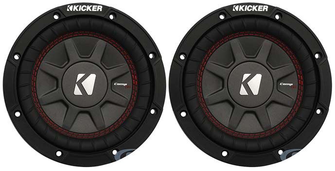 (2) Kicker 43CWRT671 COMPRT67 6.75" 600W DVC 1-Ohm Car Subwoofers Subs Image 1