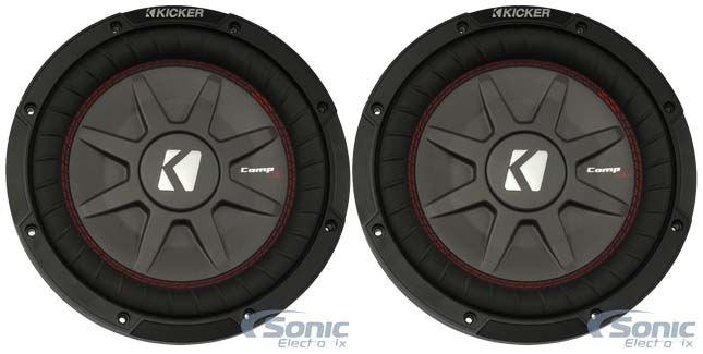 (2) Kicker 43CWRT672 Shallow Mount Car Subwoofers Image 1
