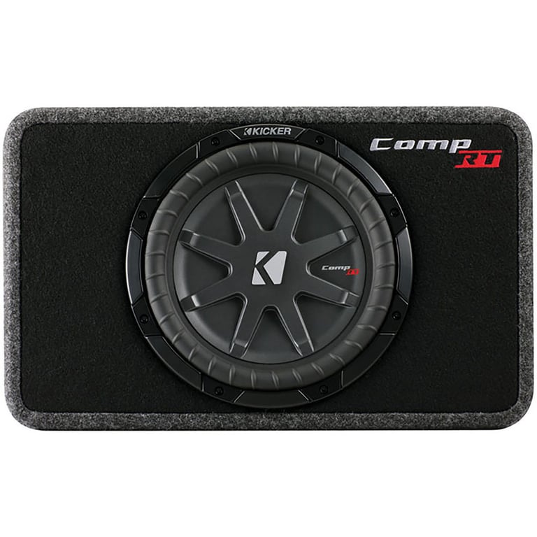 Kicker 43TCWRT102 10" Shallow Car Subwoofer In Slim Sub Box + Sound Dampener Image 16