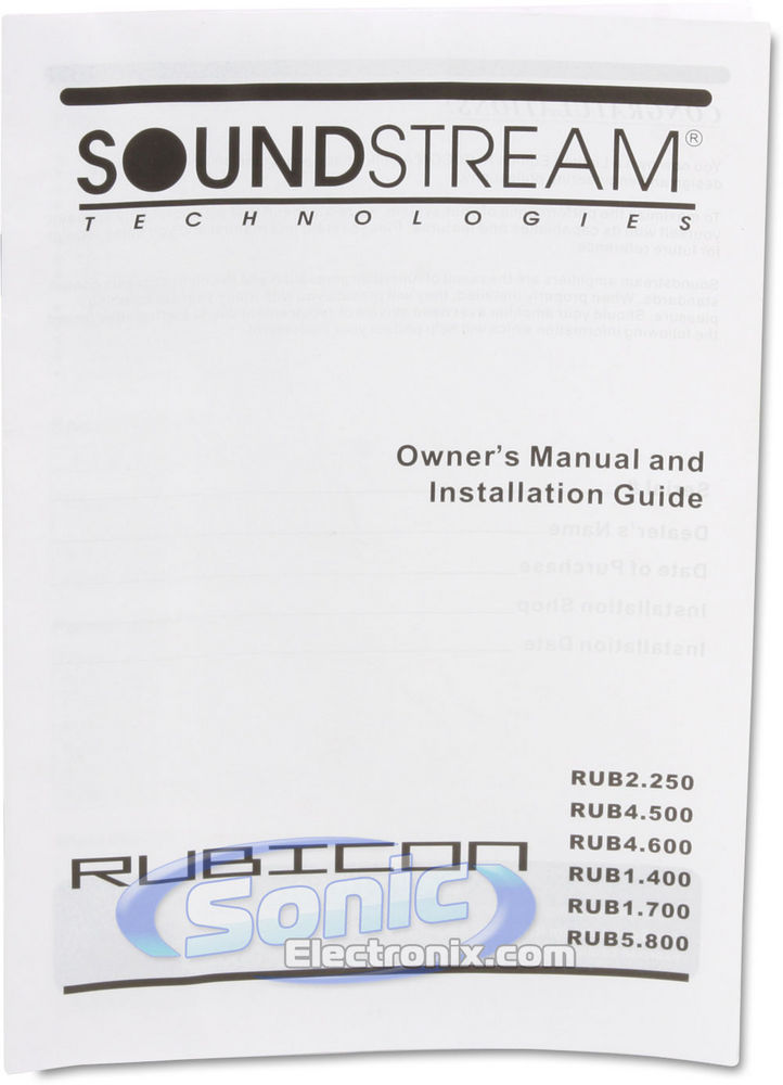 Soundstream RUB1.400 Image 7