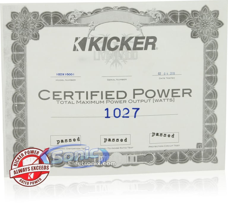 Kicker DX1000.1 (10DX1000.1) Image 7