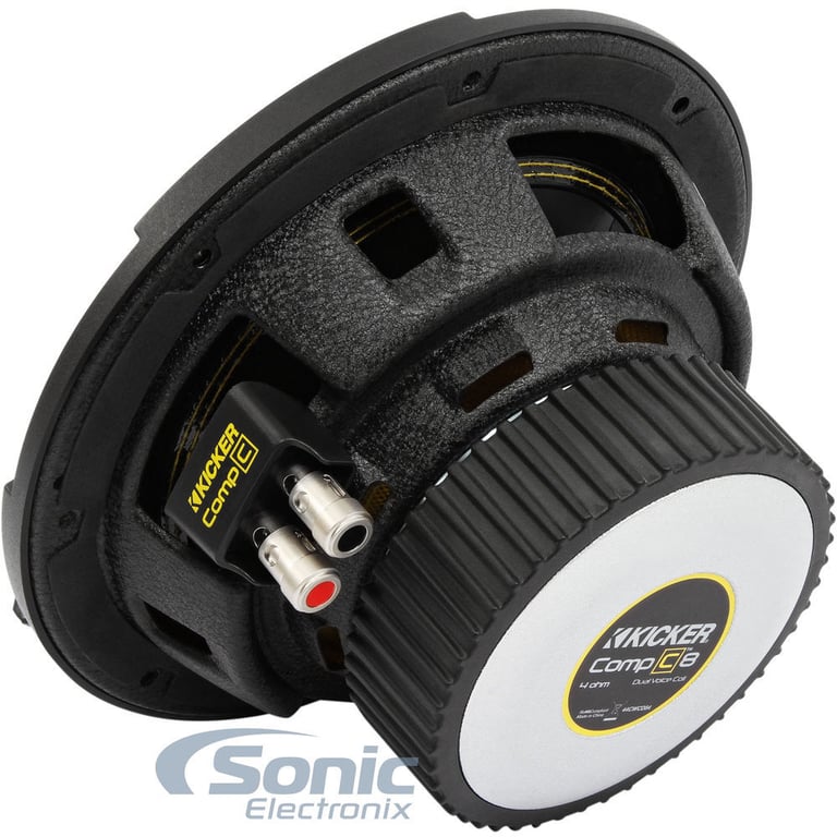 Kicker 44CWCS84 CompC 8" 400W 4-Ohm SVC Car Audio Subwoofer+Sealed Sub Enclosure Image 17