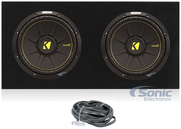 (2) Kicker 44CWCS104 CompC 10" 1000 Watt Car Subwoofers + Belva MDFD10 Image 1