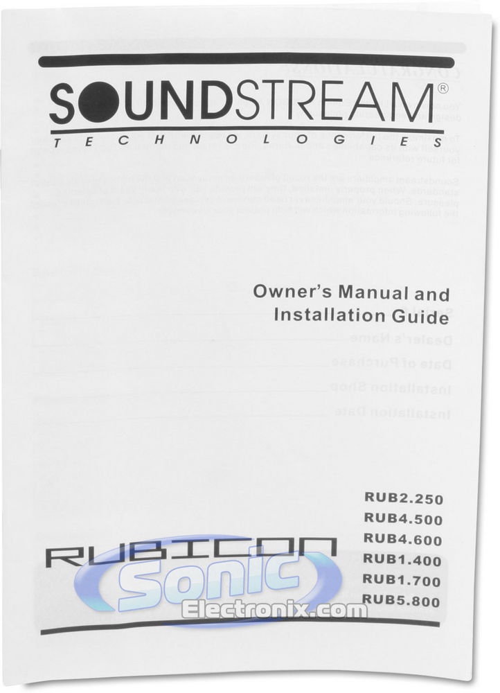 Soundstream RUB1.700 Image 7
