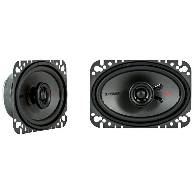 (2) Pairs Kicker 44KSC4604 4x6" 2-Way Car Speakers+4-Channel Amplifier+Amp Kit Image 12