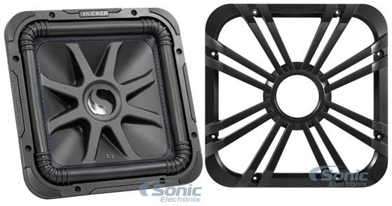 Kicker L7S124 12" 1500w Solobaric L7S Subwoofer Solo-Baric 44L7S12-4+LED Grille Image 1