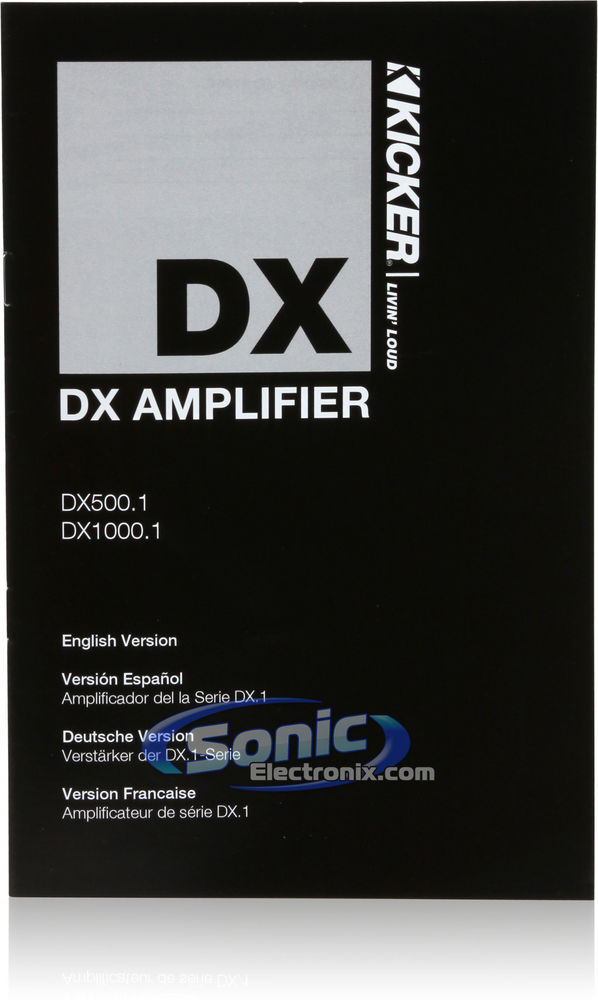 Kicker DX1000.1 (10DX1000.1) Image 8