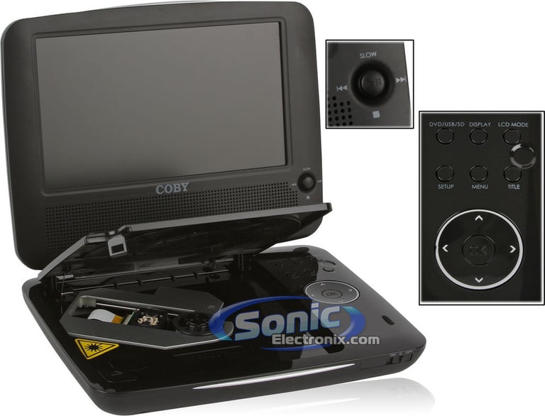 Coby TF-DVD7309 7" LCD Screen Portable DVD Player (TFDVD7309) Image 3