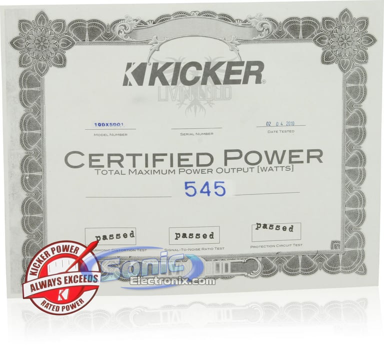 Kicker DX500.1 (10DX500.1) Open Box Image 7