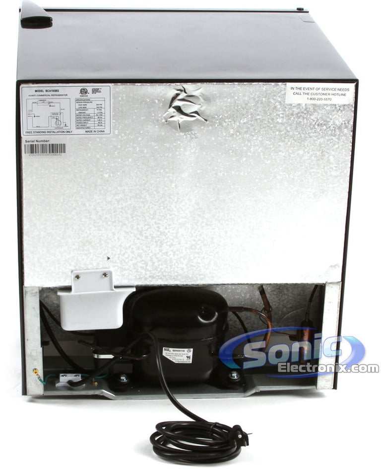Avanti BCA193BG (Black w/ Glass Door) Image 3