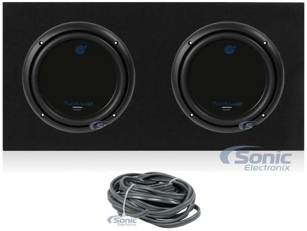 (2) Planet Audio AC10D 10" 3000 Watt Subwoofers +Belva MDFD10 Image 1