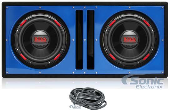(2) Boss Audio AR120DVC 12" 1600w DVC Car Subwoofers + Vented Sub Enclosure Image 1