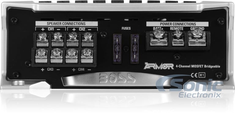 Boss Audio AR2400.4 Amplifier with Bass Remote + Amp Kit Image 32