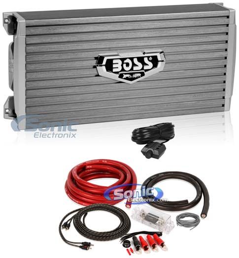 Boss Armor AR4000D 4000 Watt Amplifier + Amp Kit Image 1