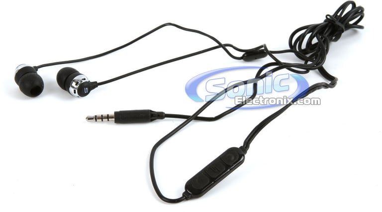 Scosche HP155m Noise Isolation Earbuds with tapLINE II & Microphone (Black/Chrome) Image 3