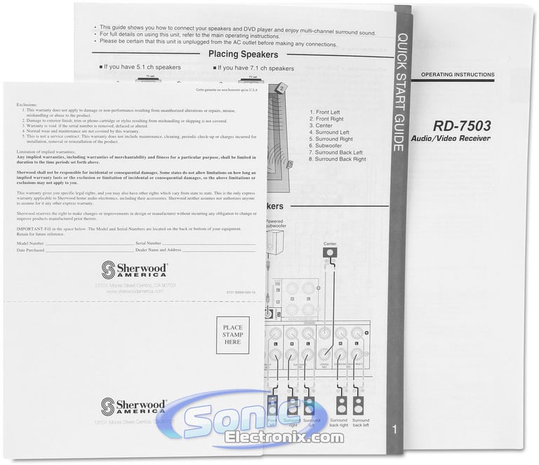 Sherwood RD-7503 Image 9