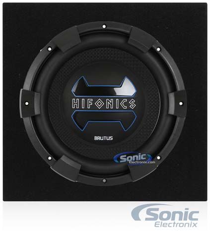 Hifonics BRX12D4 12" 900 Watt DVC Car Subwoofer Sub + Single Sealed Sub Box Image 1