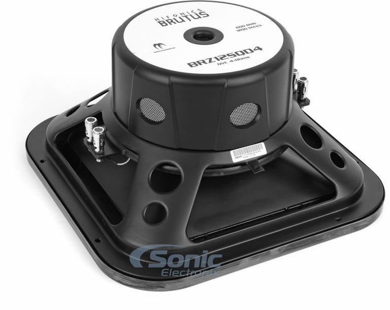(2) Hifonics BRZ12SQD4 12" 2400w Square Car Subwoofers+Vented Sub Enclosure Box Image 9
