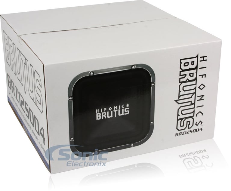 (2) Hifonics BRZ12SQD4 12" 2400w Square Car Subwoofers+Vented Sub Enclosure Box Image 14
