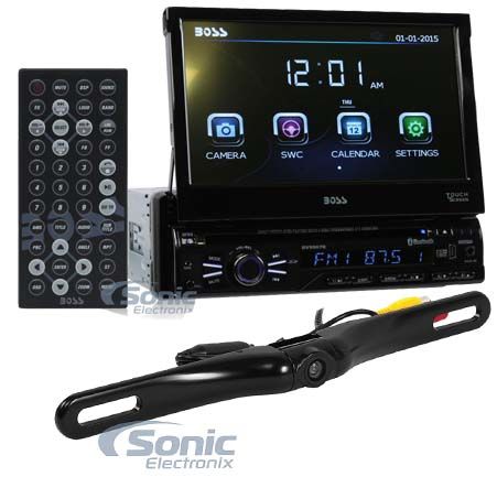 Boss BV9967B 7&rdquo; In-Dash Car DVD CD Receiver with Bluetooth+License Plate Camera Image 1