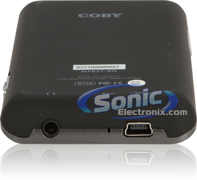 Coby MP837-8G 8GB 3" Touch Screen Video MP3 Player With FM Radio - Black Image 5