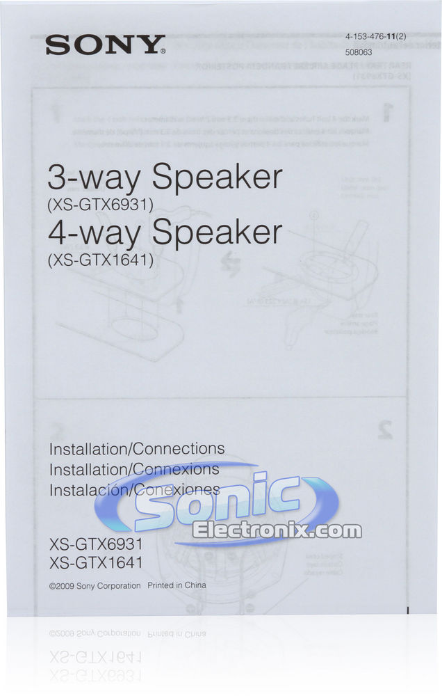 Sony XS-GTX1641 Image 9