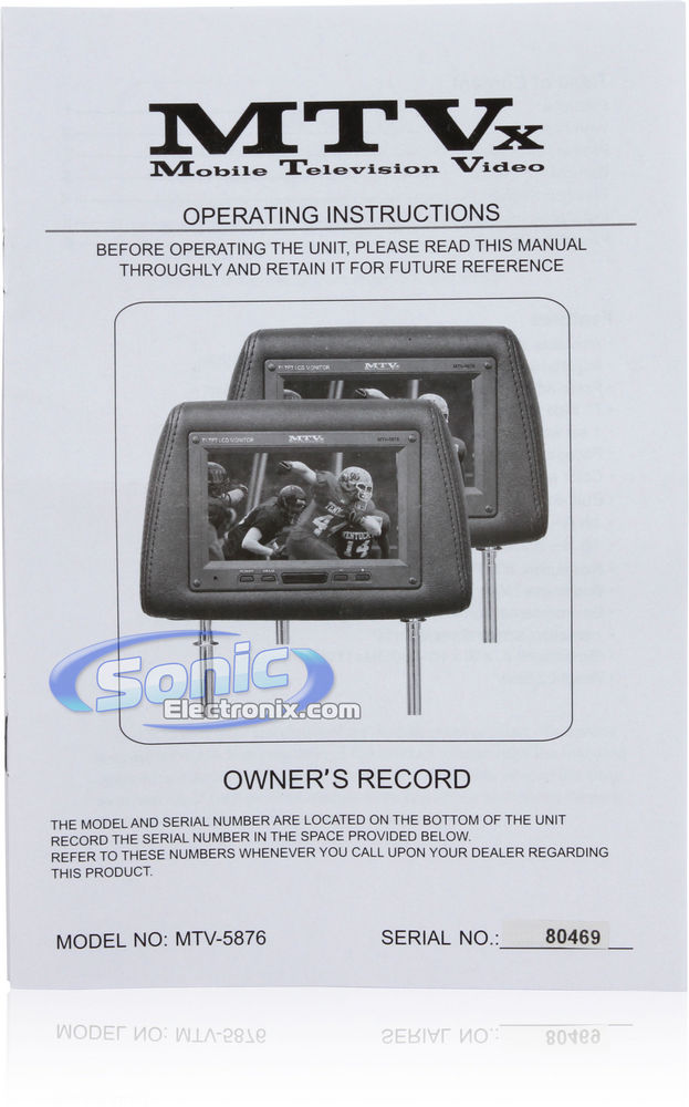 Mobile Television Video MTV-5876 (Gray) Image 8