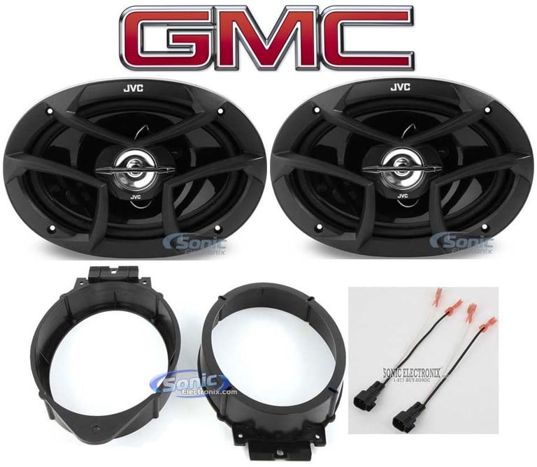 JVC 6x9" Front Speaker Replacement Kit for 2015-2017 GMC Canyon Image 1