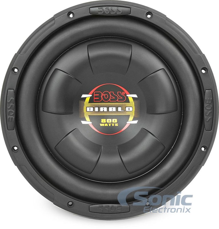 (2) BOSS D10F Subwoofers + Dual Vented Sub Box Image 6