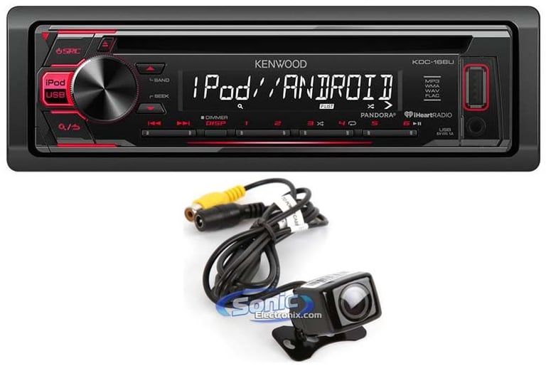 Kenwood KDC-168U+Universal Surface Mount Back-Up Camera Image 1