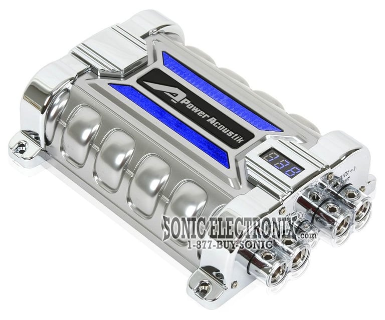 POWER ACOUSTIK 30 FARAD CAR DIGITAL CAPACITOR+AMP KIT Image 2